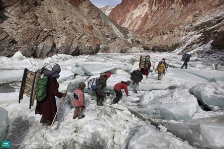 Rio Zanskar India Zona Himalaya